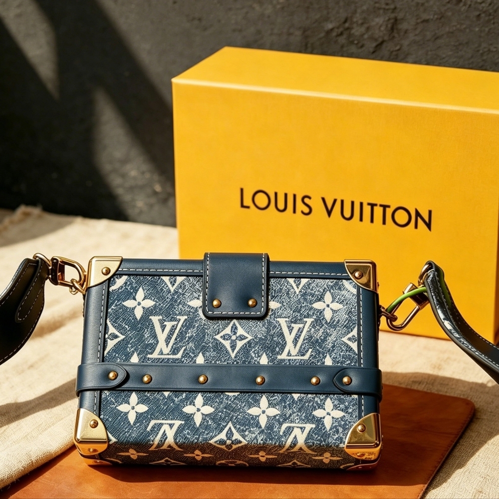Louis Vuitton Petite Malle Monogram Jacquard Denim - Picture 5 of 7